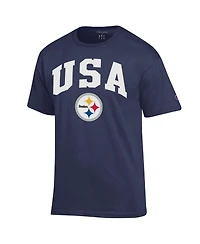 Champion Men's Navy Pittsburgh Steelers Americana T-Shirt