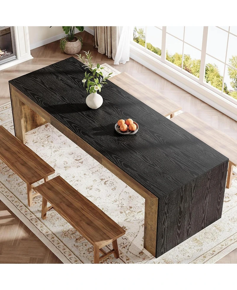 Tribesigns 78.7-Inch Dining Table for 6-8 People, Extra Long, Heavy Duty