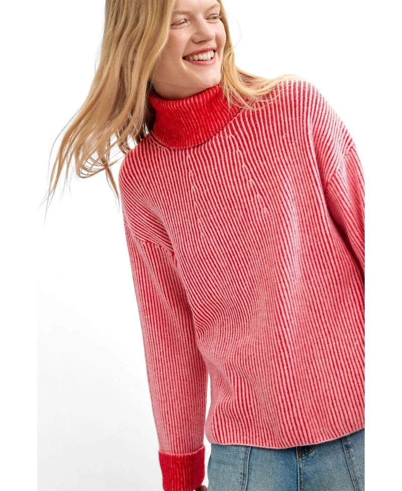Desigual Women's Chunky-Knit Turtleneck Sweater