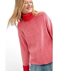 Desigual Women's Chunky-Knit Turtleneck Sweater