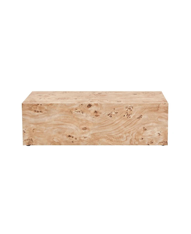 Streamdale Furniture Wood-Grain Mdf Square Coffee Table / Side Table (39.4)