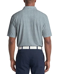 Pga Tour Men's Classic Geometric Print Regular-Fit Polo Shirt