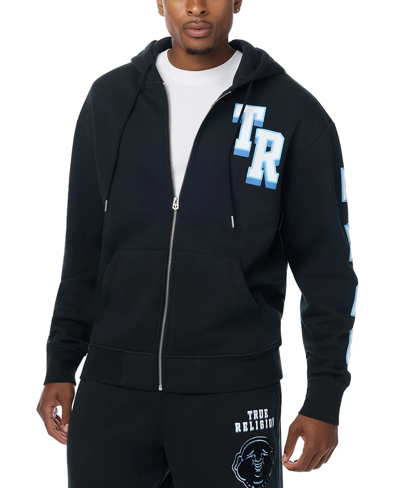 True Religion Men's Overt Buddha Logo Hoodie