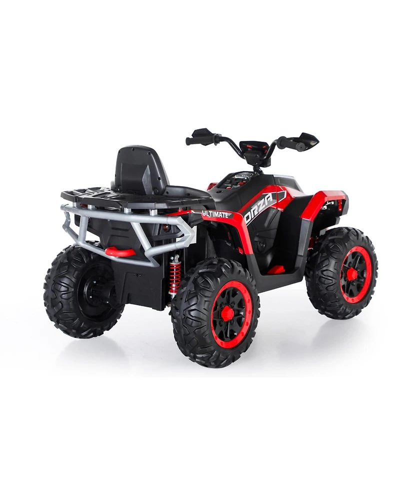 Yobtop 24V Kids Atv 4 Wheeler 4WD, 4x200W Motors, 2-Seater Ride-On Toy, Ages 3-8