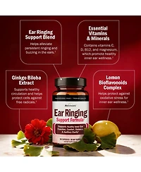 BioSchwartz Ear Support Formula with Vitamins C, D, B1 and Lemon Bioflavonoid Complex, 90 Capsules