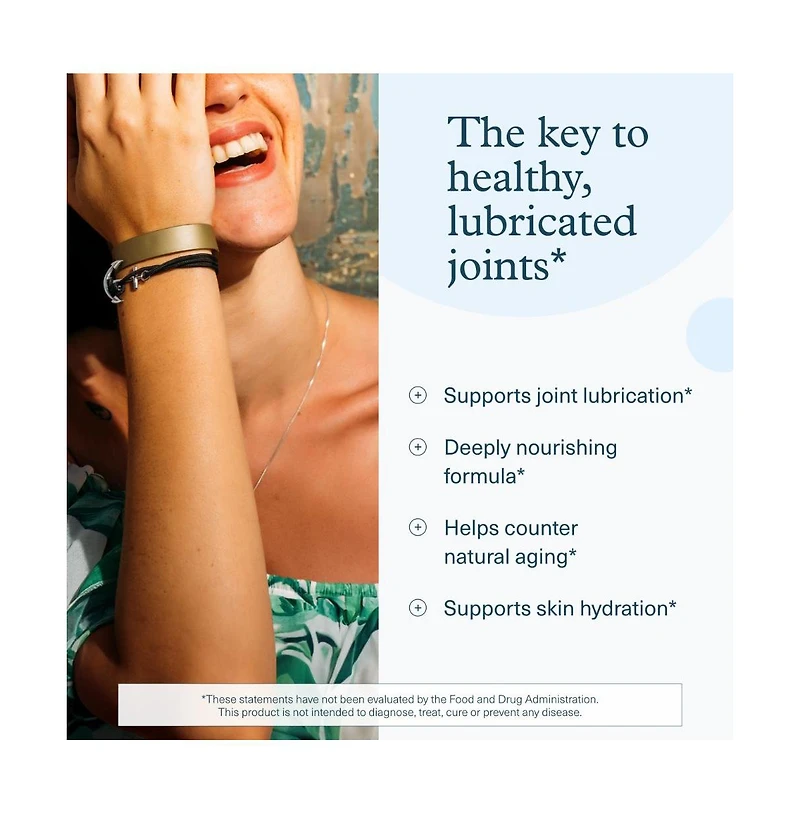 Youtheory Hyaluronic Acid Advanced Formula Joint Support Supplement with Boswellia Extract Skin Health Supplement 120 Vegetarian Capsules