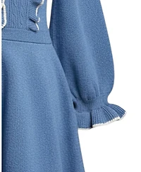 Hope & Henry Toddler Girls (2T-5T) Organic Ruffle Bodice Sweater Dress