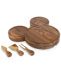 Toscana Disney Mickey Mouse 4-Piece Acacia Cheese Board Tool Set