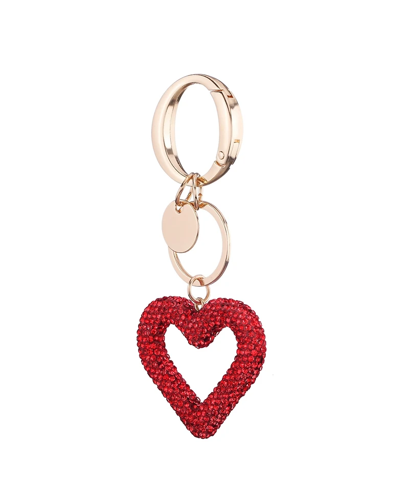 Nina Heart Crystal Bag Charm