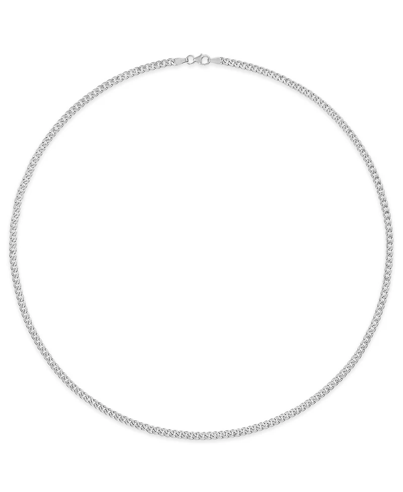 Macy's Double-Sided Cuban Link Chain 22" Necklace 10k Yellow Gold (4mm)