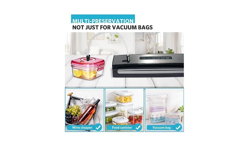 Cowin Cordless Vacuum Sealer Machine Rechargeable Build in Cutter