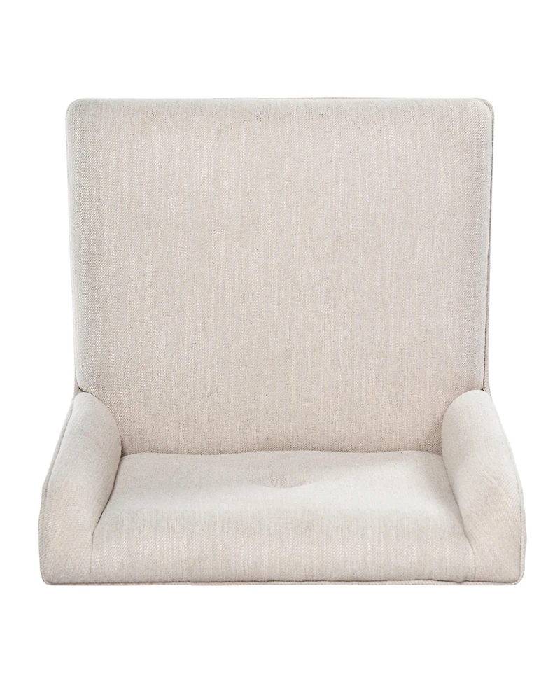 Flynama Rivet Upholstered Dining Chairs Set of 2 with Rubber Wood Legs