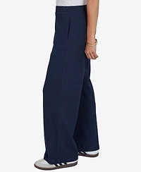 Ruby Rd. Petite Wide-Leg Pull-On Ribbed Pants
