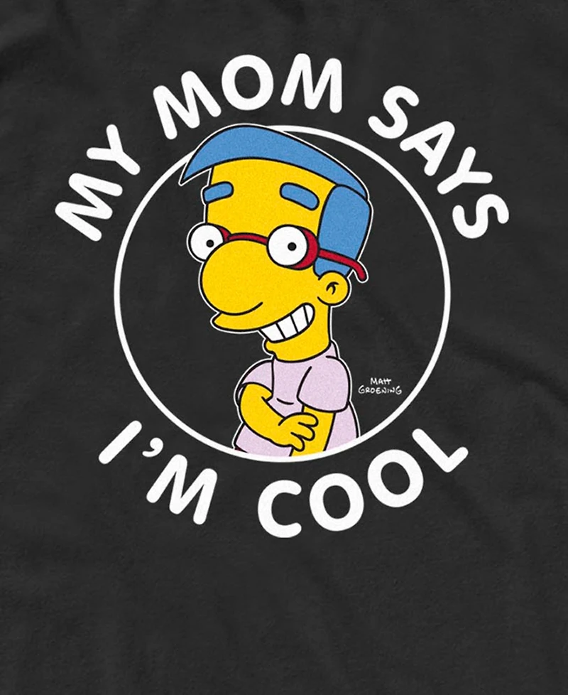Fifth Sun Men's The Simpsons Milhouse My Mom Says I'm Cool Graphic Tank Top
