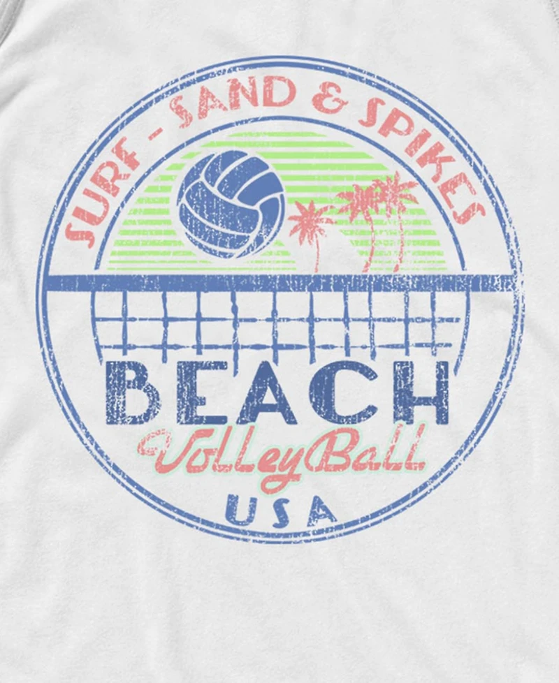 Fifth Sun Men's Jupiter Sand and Sea Beach California Usa Retro Graphic Tank Top