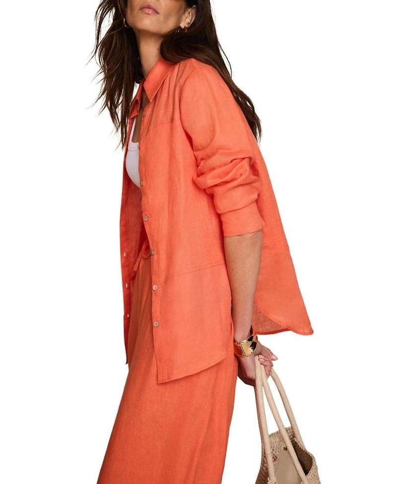 Mint Velvet Women's Linen Blend Shirt