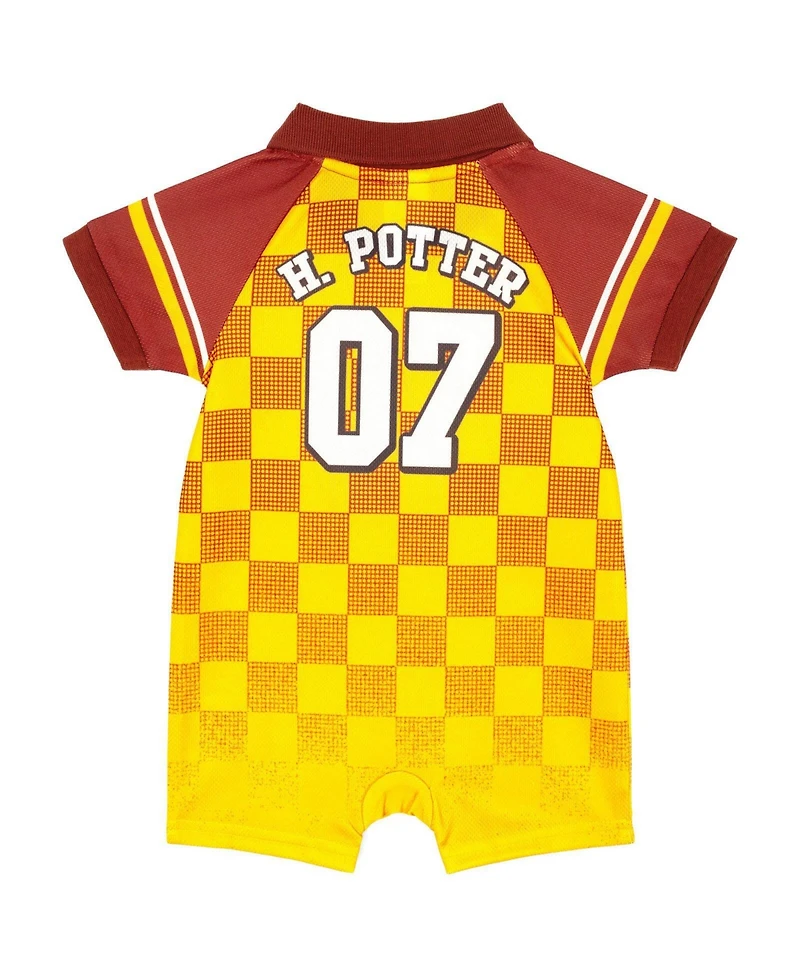 Harry Potter Baby Boys Athletic One Piece Romper