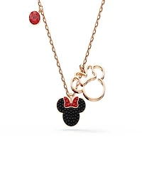 Swarovski Rose Gold-Tone Plated Black Crystals Necklace
