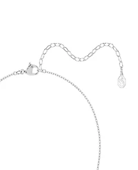 Swarovski Sterling Silver-Plated White Crystals Necklace