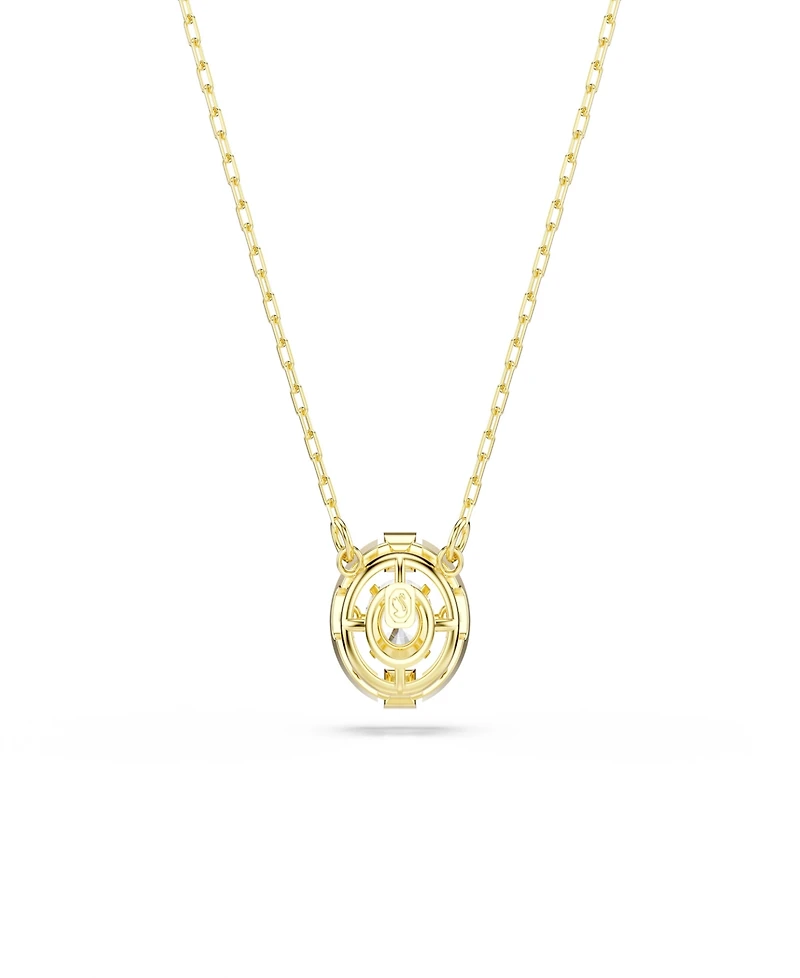 Swarovski Gold-Tone Plated White Crystals Necklace