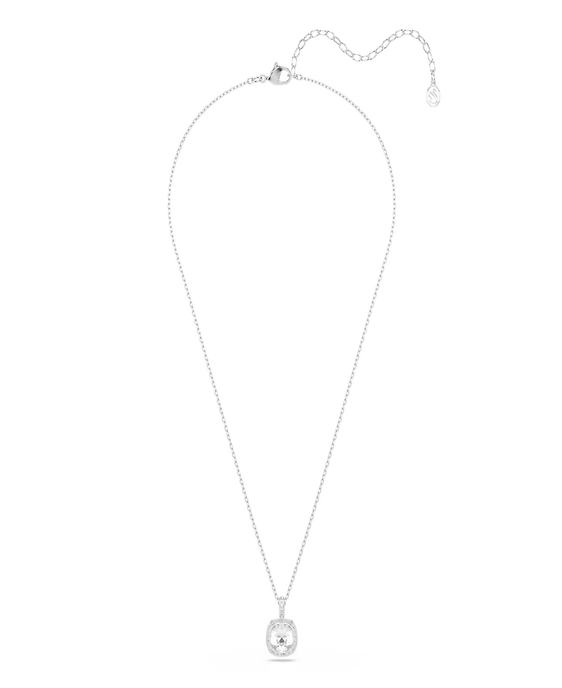 Swarovski Sterling Silver-Plated White Crystals Necklace