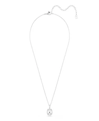 Swarovski Sterling Silver-Plated White Crystals Necklace