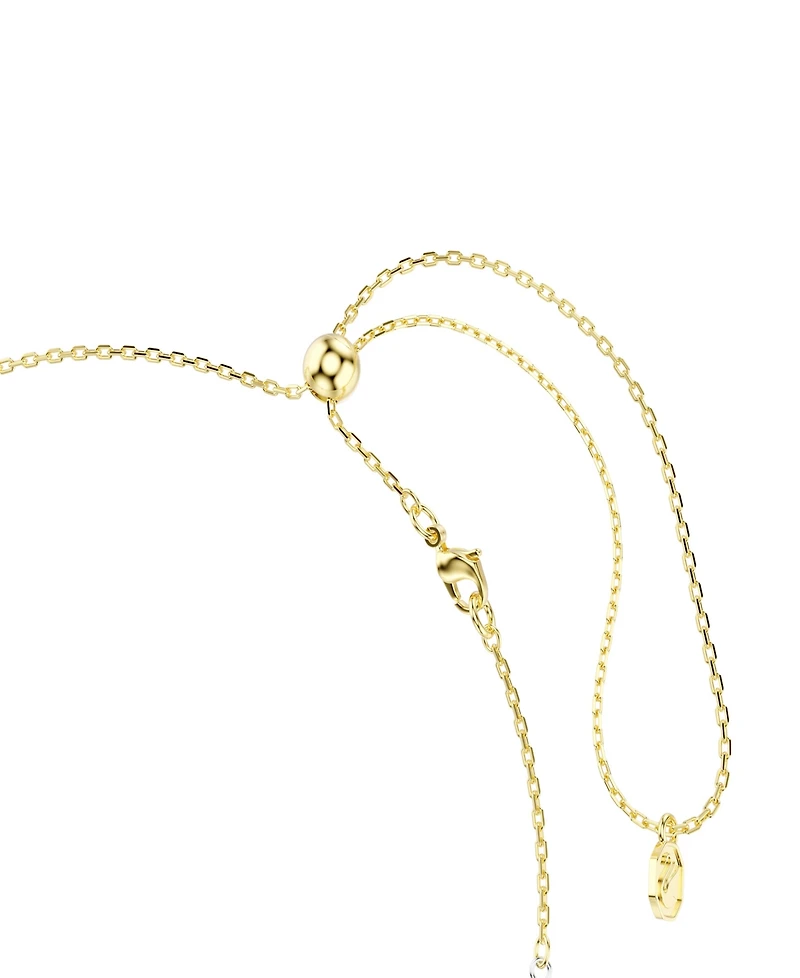 Swarovski Gold-Tone and Sterling Silver-Plated White Crystals Necklace
