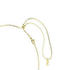 Swarovski Gold-Tone and Sterling Silver-Plated White Crystals Necklace