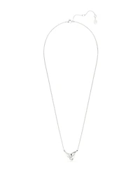 Swarovski Sterling Silver-Plated White Crystals Necklace