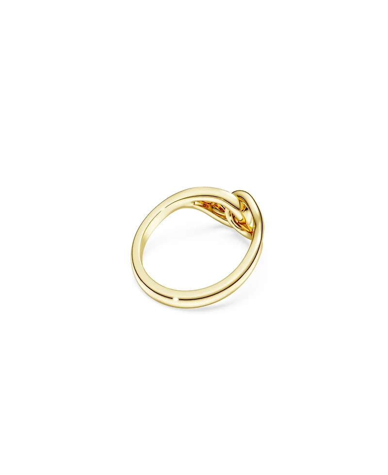 Swarovski Gold-Tone and Sterling Silver-Plated White Crystals Ring
