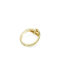 Swarovski Gold-Tone and Sterling Silver-Plated White Crystals Ring