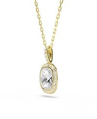 Swarovski Gold-Tone Plated White Crystals Necklace