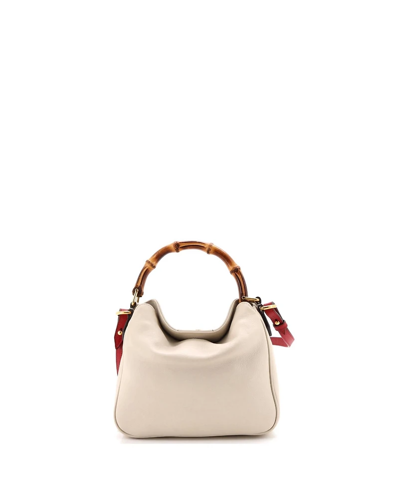 Pre-Owned Gucci Small Diana Nm Bamboo Shoulder Bag Leather