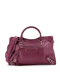 Pre-Owned Balenciaga Medium City Classic Metallic Edge Bag Leather