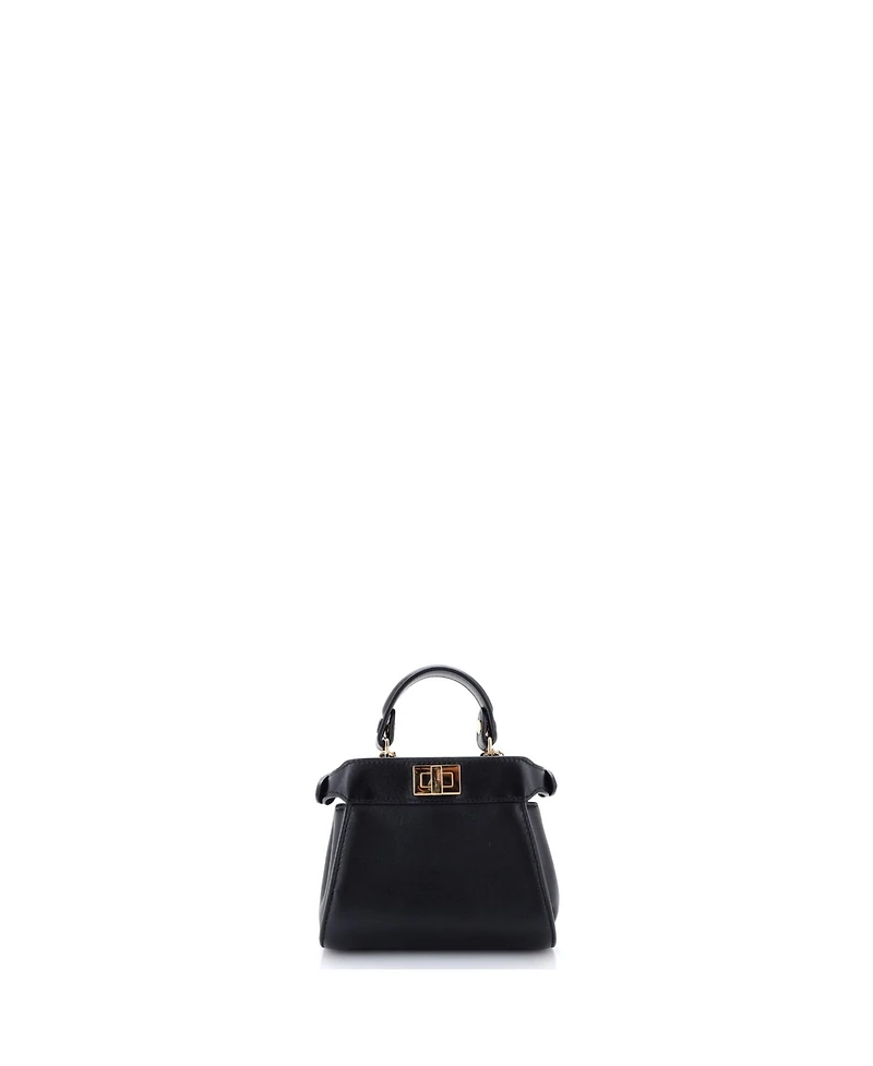 Pre-Owned Fendi Nano Peekaboo Bag Leather