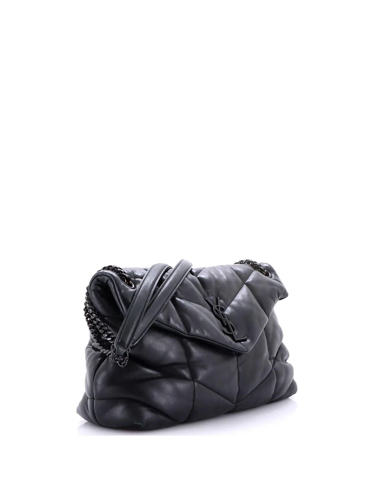 Pre-Owned Saint Laurent Medium Loulou Puffer Shoulder Bag Quilted Leather