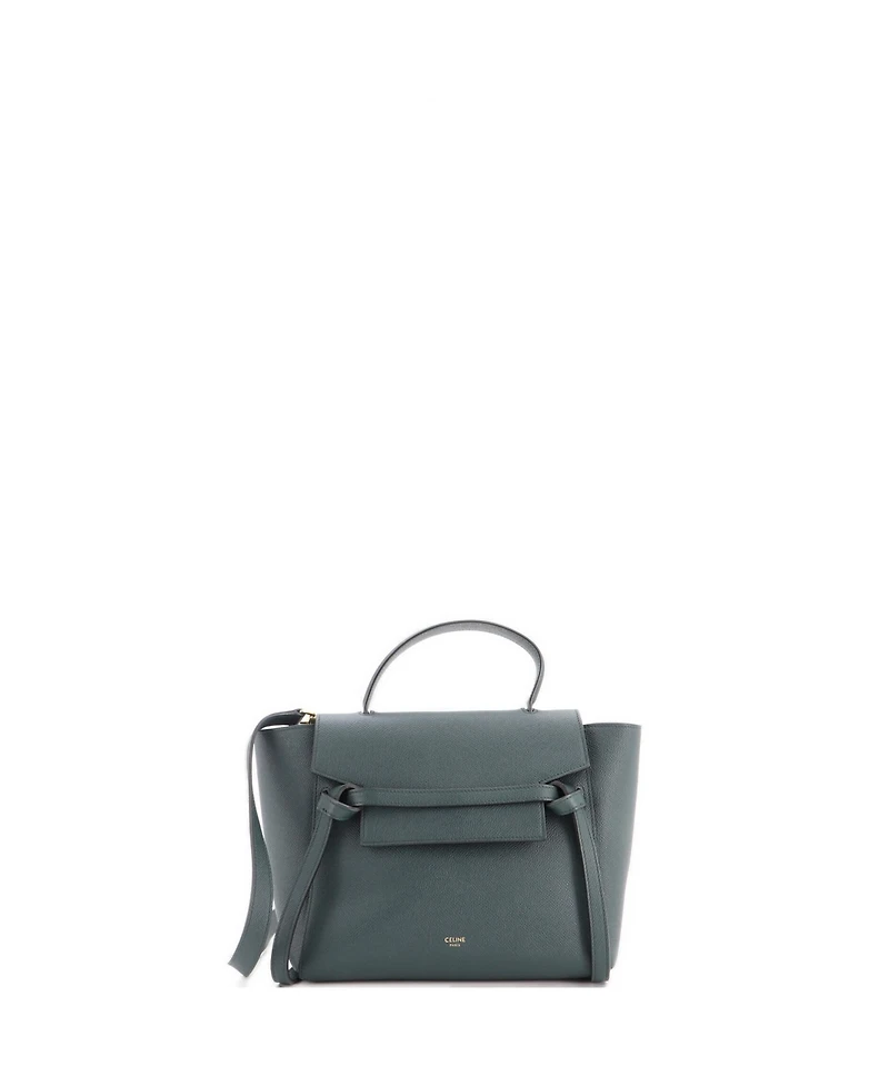 Pre-Owned Celine Micro Belt Bag Textured Leather