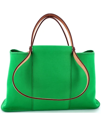 Pre-Owned Hermes 39 Cabag Elan Toile and Leather