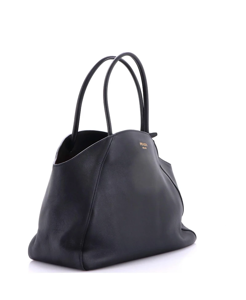 Pre-Owned Prada Large Open Tote Soft Grain Leather