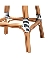 bali & pari Genica 44.9" Rattan Classic French Bar Stool