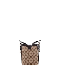 Pre-Owned Gucci Mini Bucket Bag Gg Canvas with Leather