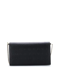 Pre-Owned Bvlgari Logo Infinitum Chain Wallet Embossed Leather