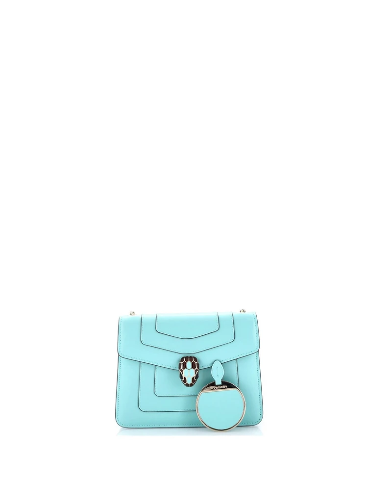 Pre-Owned Bvlgari Small Serpenti Forever Square Shoulder Bag Leather