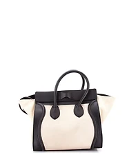 Pre-Owned Celine Mini Luggage Bag Canvas and Leather