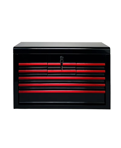 Streamdale Furniture Heavy Duty 24-Inch 9-Drawer Metal Tool Box with Ball Bearing Slides