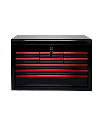 Streamdale Furniture Heavy Duty 24-Inch 9-Drawer Metal Tool Box with Ball Bearing Slides