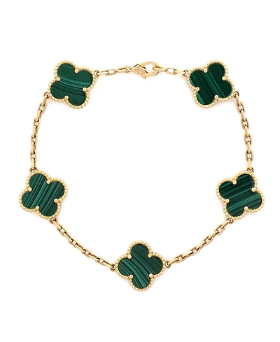 Pre-Owned Van Cleef and Arpels Vintage Alhambra 5 Motifs Bracelet