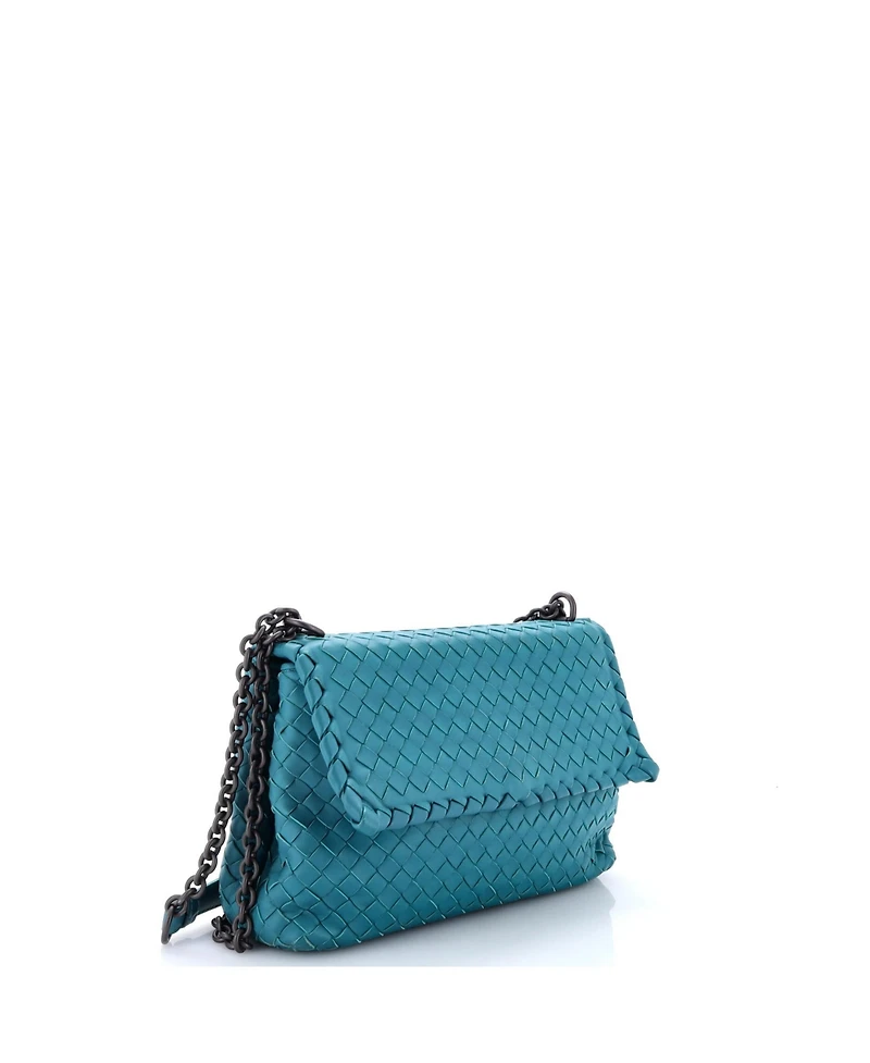 Pre-Owned Bottega Veneta Small Olimpia Crossbody Bag Intrecciato Nappa