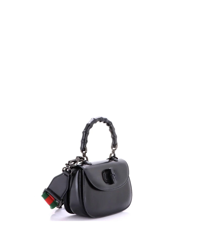 Pre-Owned Gucci Small Bamboo 1947 Top Handle Bag Leather