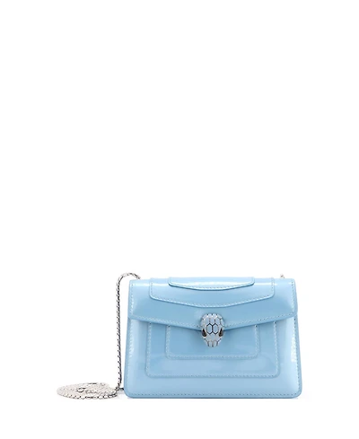 Pre-Owned Bvlgari Small Serpenti Forever Square Shoulder Bag Patent